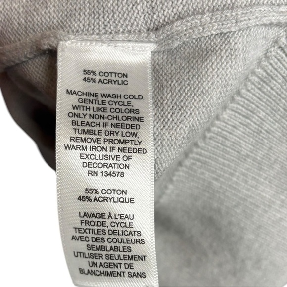 Vineyard Vines Men’s Grey Stripped Sweater Size Medium - Picture 6 of 10